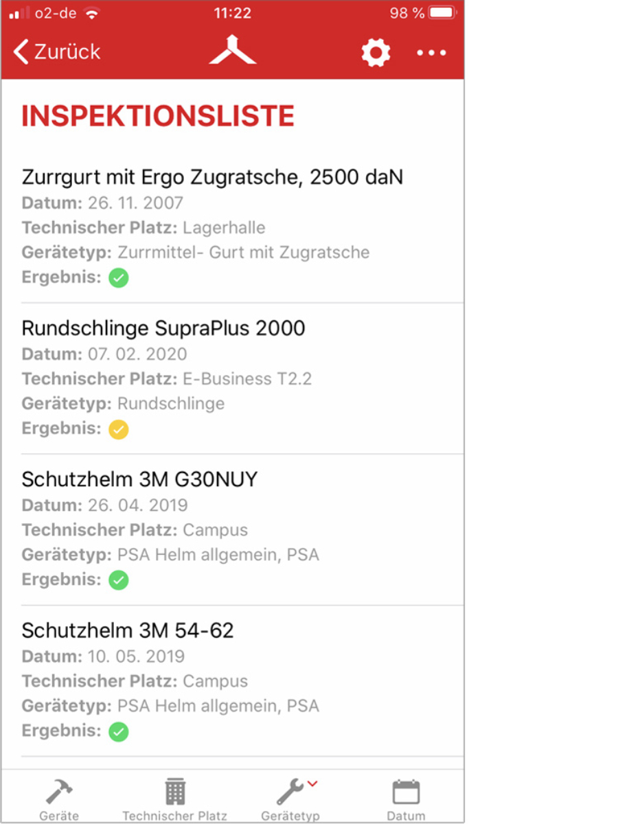 Inspection App by Carl Stahl