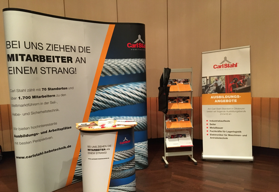 Zero-eight 12 instead of 0815 - Carl Stahl Süd GmbH at the job event in Taufkirchen