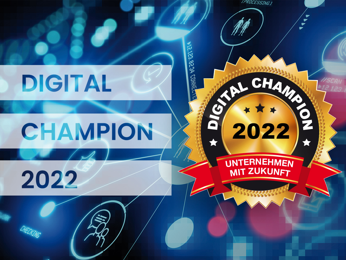 Carl Stahl Hebetechnik awarded the "Digital Champions 2022" seal of approval