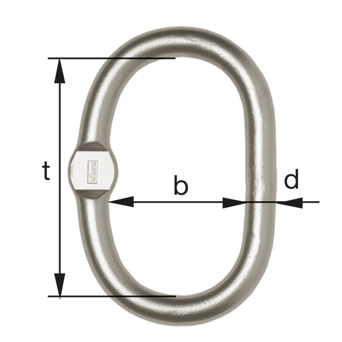 Aufhängeglied CBG mit Flachst., A-Glied