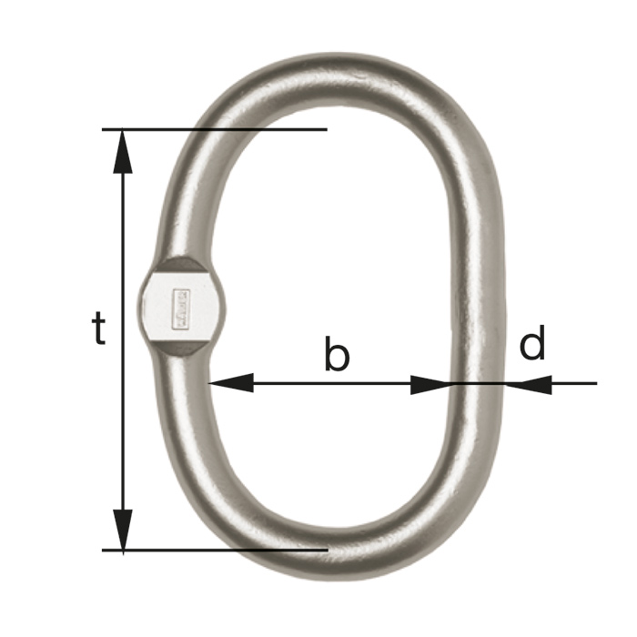 Aufhängeglied CBG mit Flachst., B-Glied