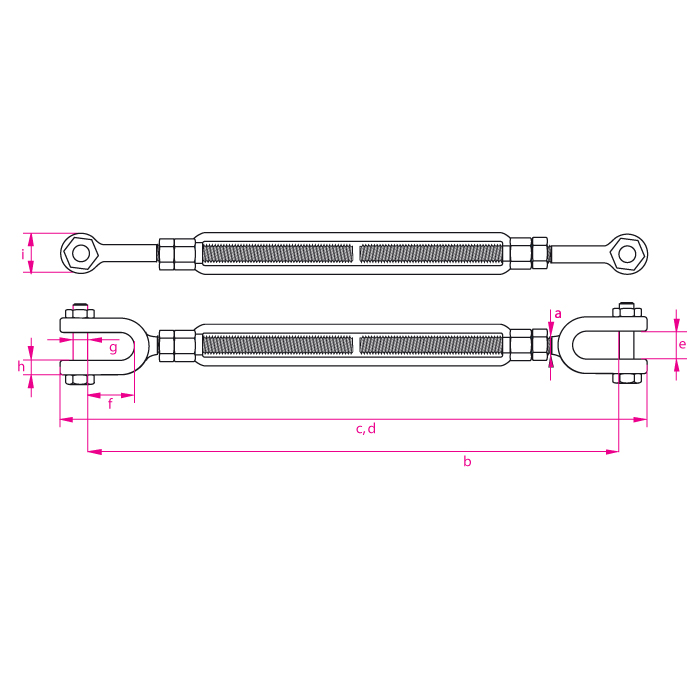 Spannschrauben, langer Spannweg,2 Gabeln