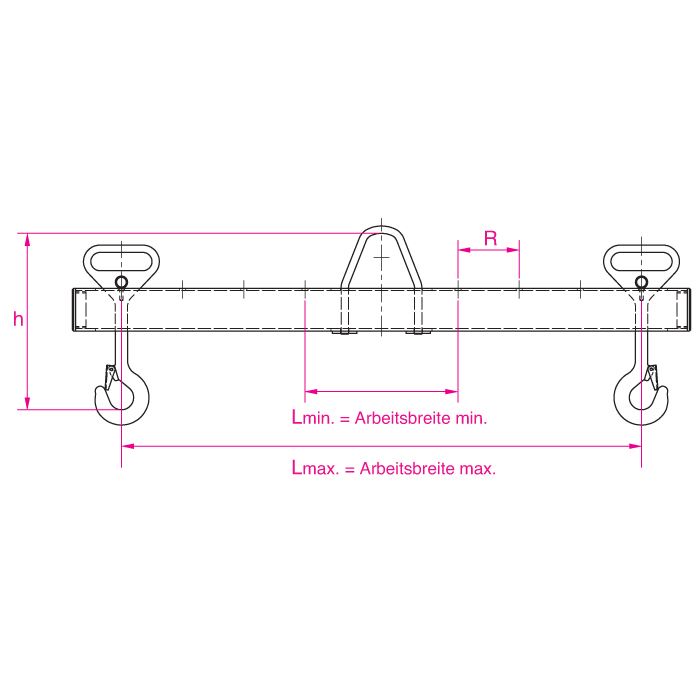 Lasttraverse im Baukastensystem