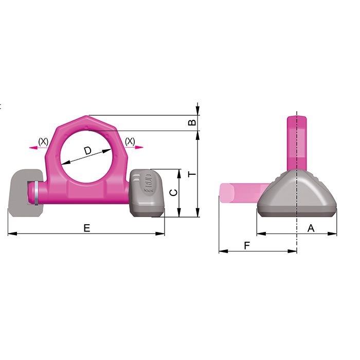 VIP-Ringbock schweißbar Typ VRBS-FIX