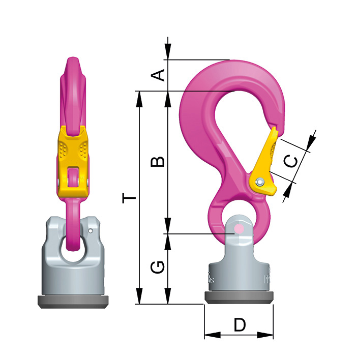 Schweißbarer Anschlagpunkt 360° WPP-S