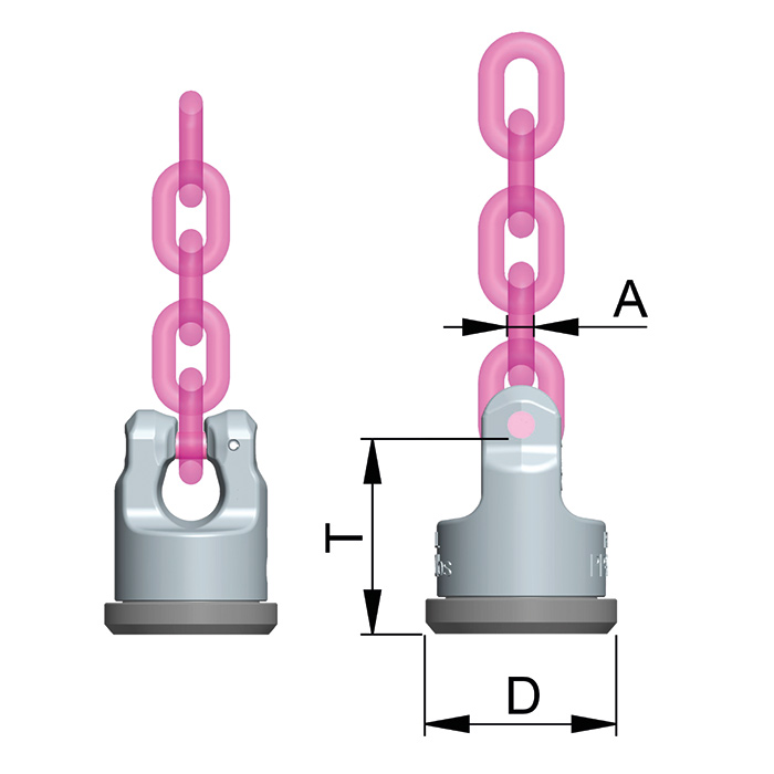 Schweißbarer Anschlagpunkt 360° WPP-VIP