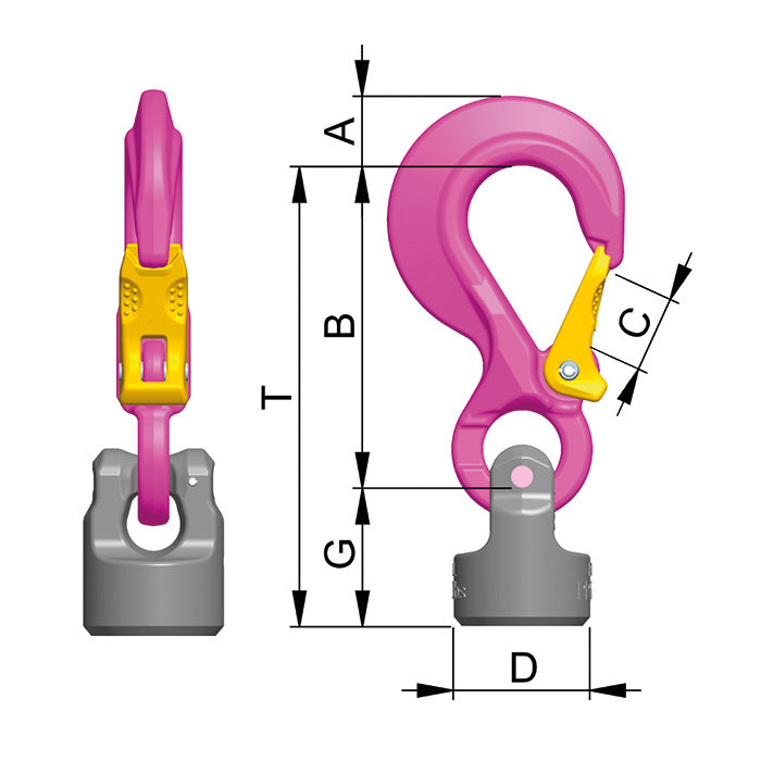 Schweißbarer Anschlagpunkt starr WPPH-S