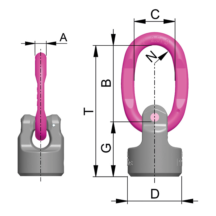 Schweißbarer Anschlagpunkt starr WPPH-B