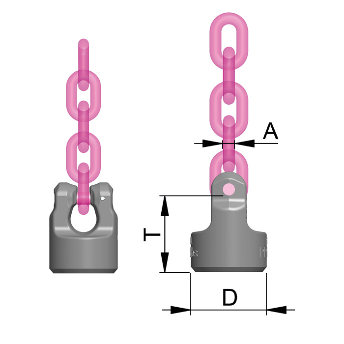 Schweißbarer Anschlagp. starr WPPH-VIP
