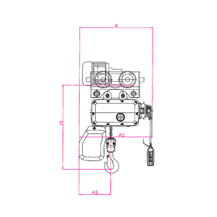Elektrokettenzug 620, Elektr.Fahrwerk