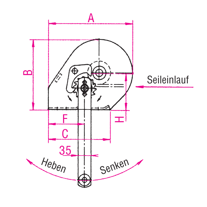 Flurwinde LB,verz.Ausführung, 650-1200kg