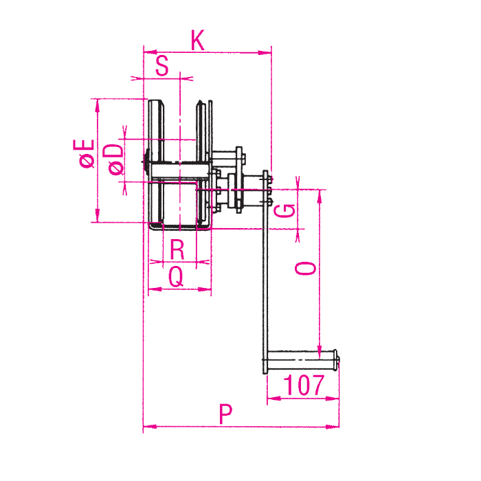 Flurwinde LB, Edelstahl, 650 - 900 kg