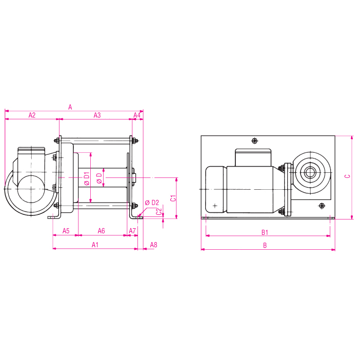 Elektro-Trommelwinde 43/86