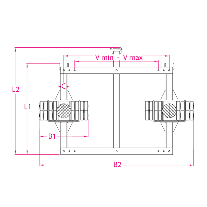 Tandemtransportfahrwerke Serie G bis 30t