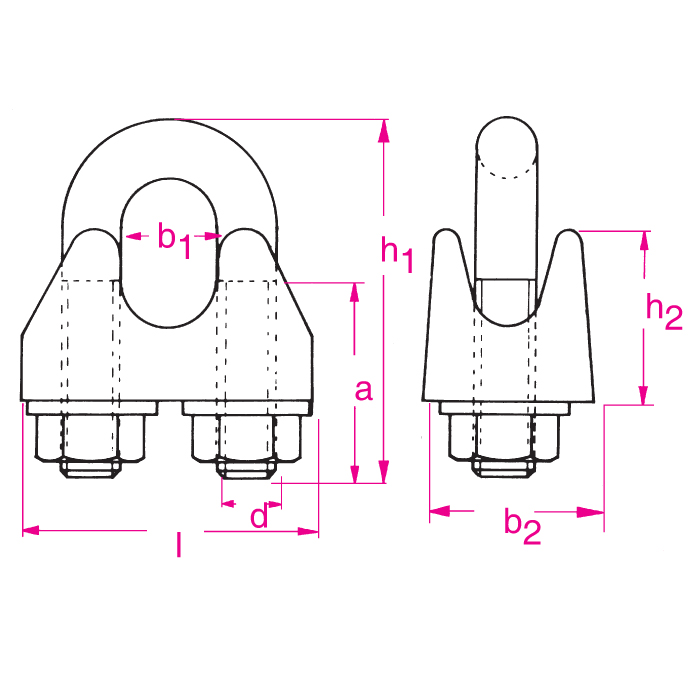 Drahtseilklemme nach DIN EN 13411-5