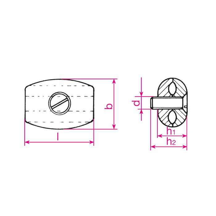 Drahtseilklemme in Eiform