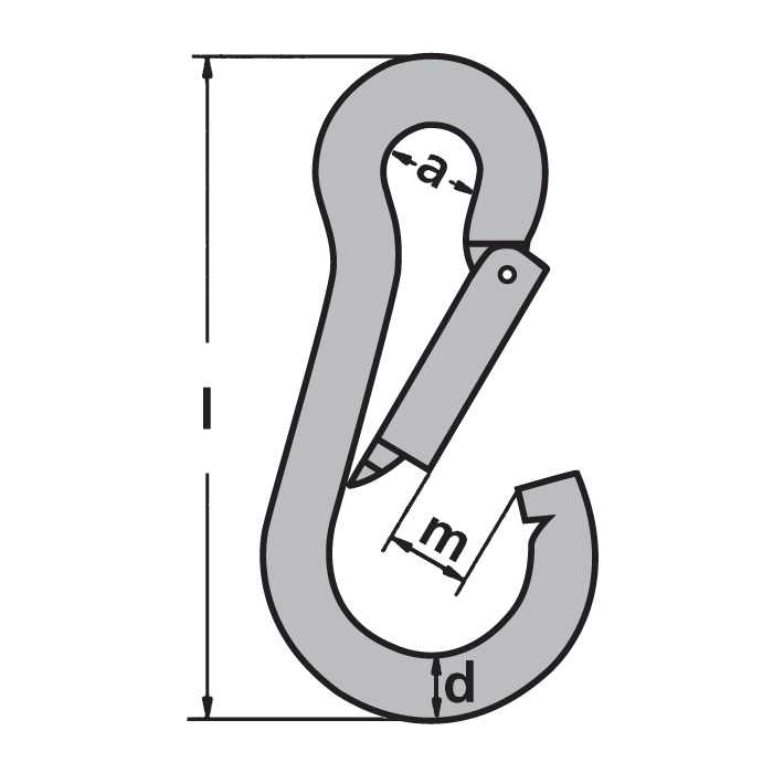 Feuerwehr-Karabinerhaken