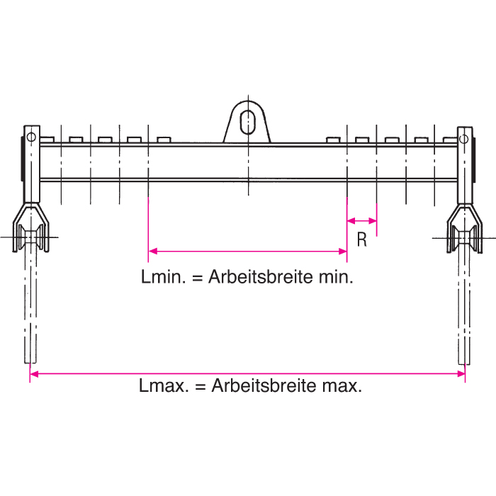 Wendetraverse mit Aufhängeöse