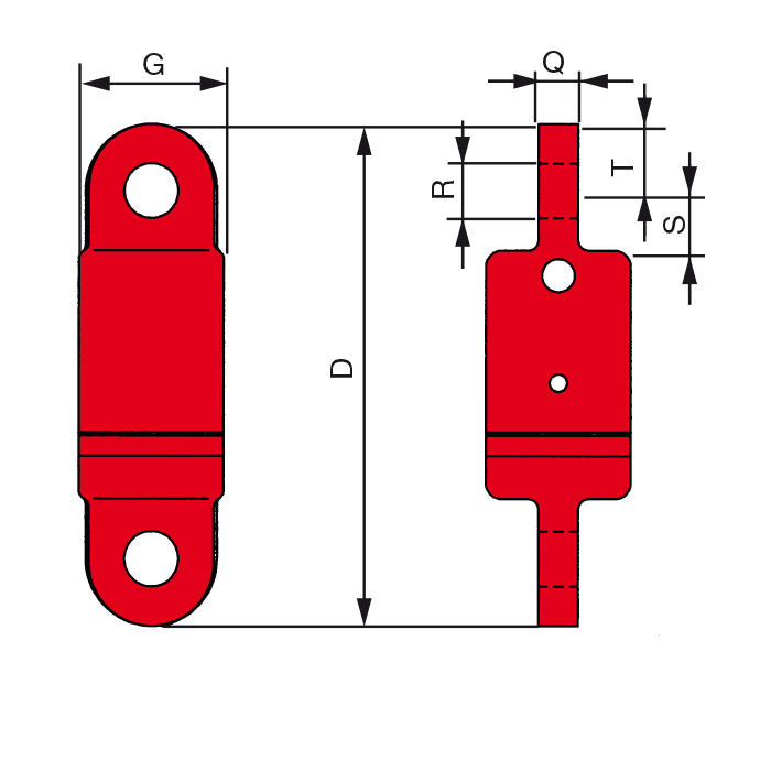 Drallfänger mit Öse und Öse