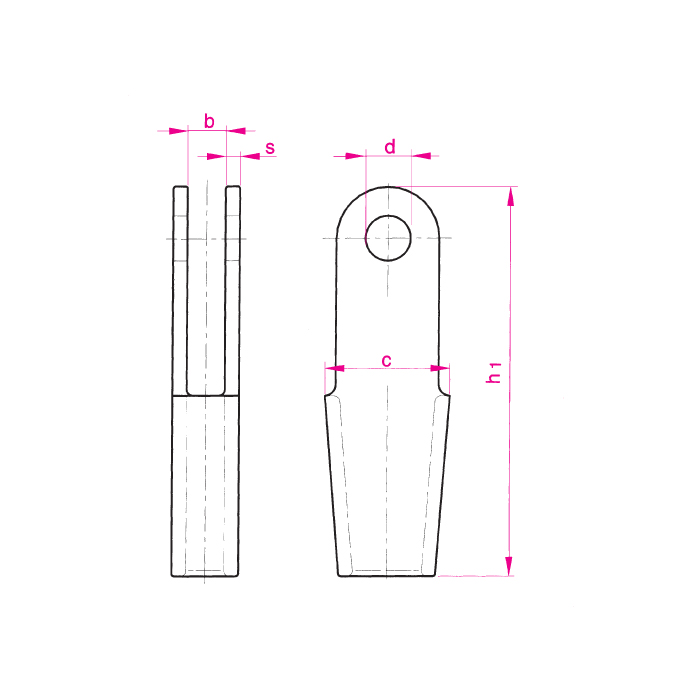 Seilschloss nach DIN EN 13411-7