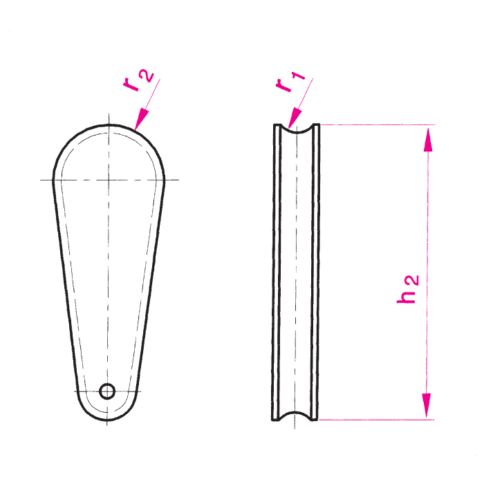 Seilschloss nach DIN EN 13411-7