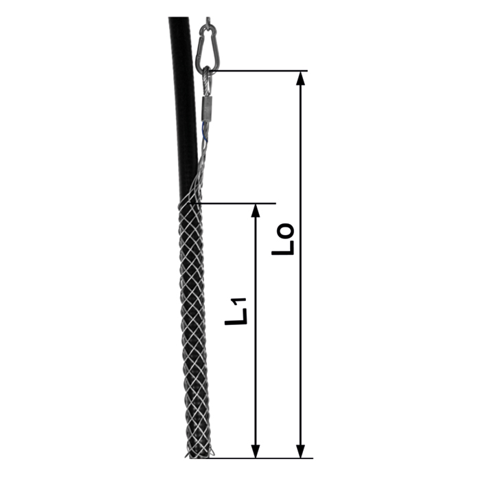 Kabelhaltestrumpf KH I-K, Einfachgefl.
