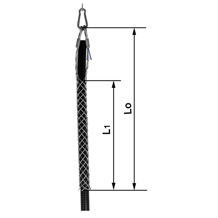Kabelhaltestrumpf KH II-K, Einfachgefl.