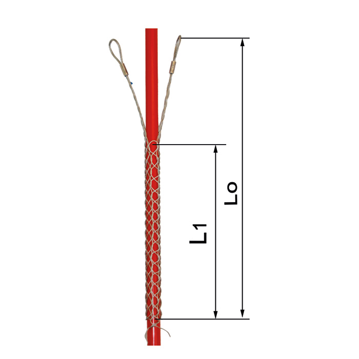 Kabelhaltestrumpf KH II-N,Einfachgefl.