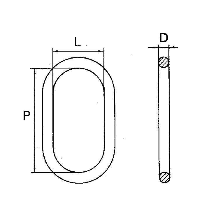 Aufhängeglied, oval