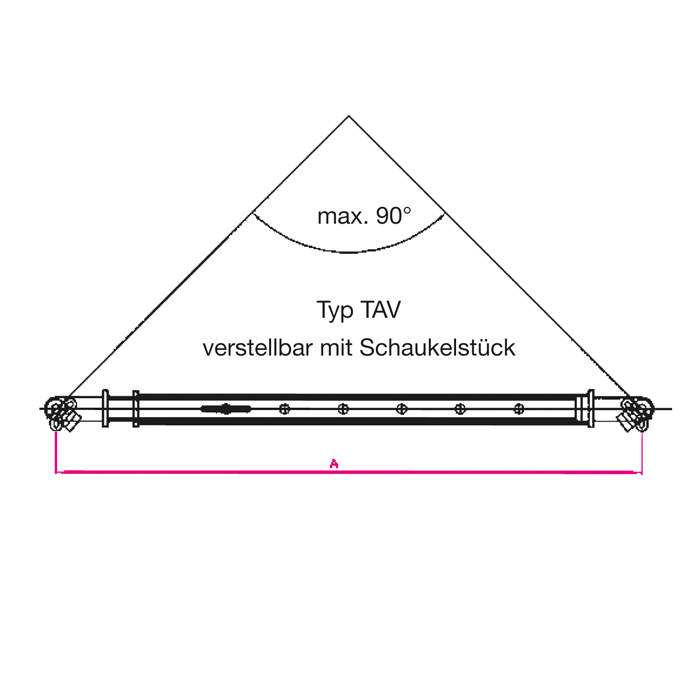 Spreiztraverse TAV, verstellbar