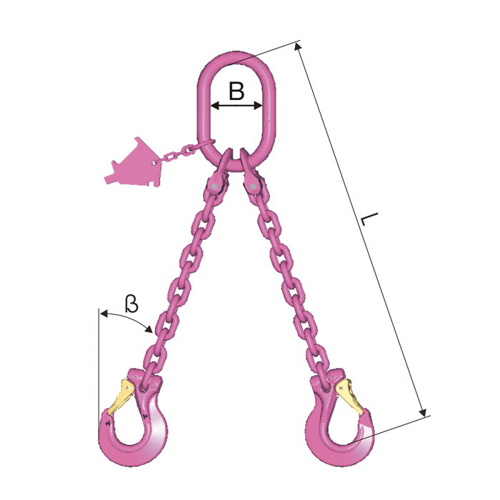 VIP-Anschlagk.,2-str mit S.Haken Cobra
