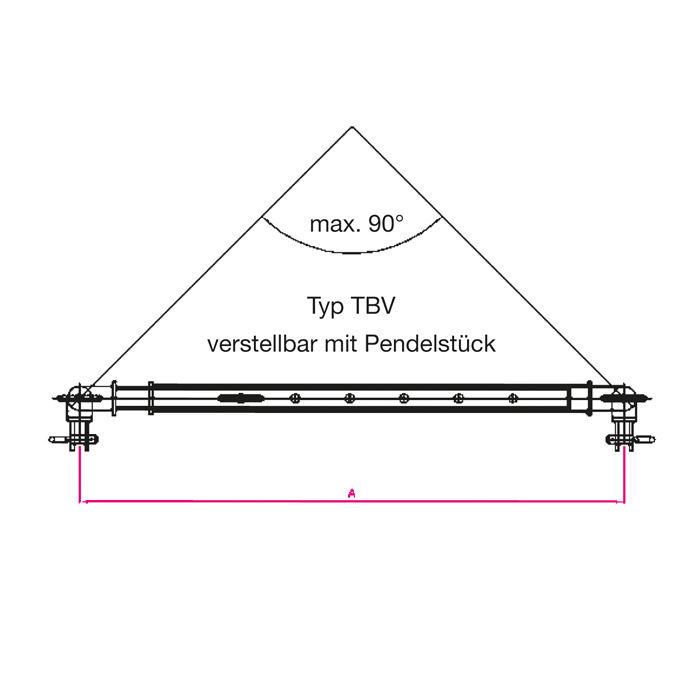 Spreiztraverse TBV, verstellbar