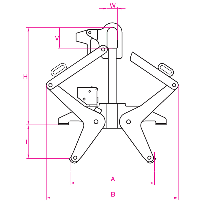 Drahtcoilinnenzange, 3-armig