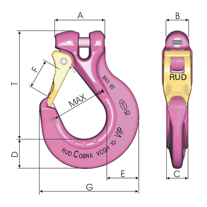 VIP-Cobra Gabelkopfhaken VCGH