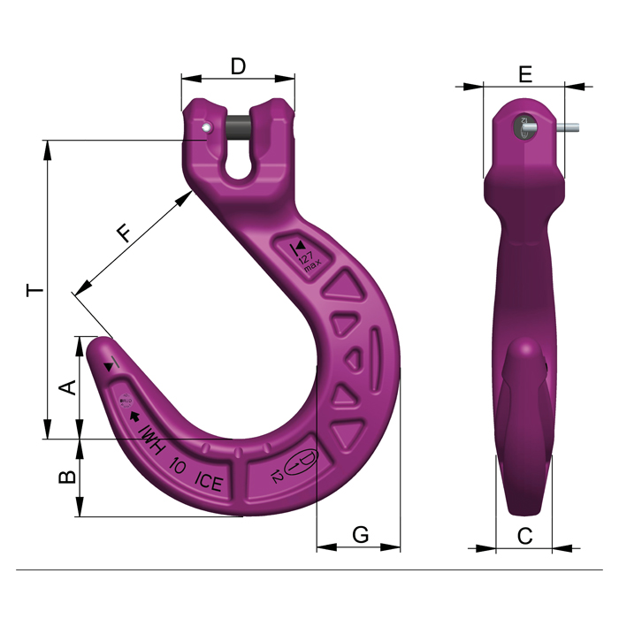 ICE-Weitmaulhaken ICE-WH