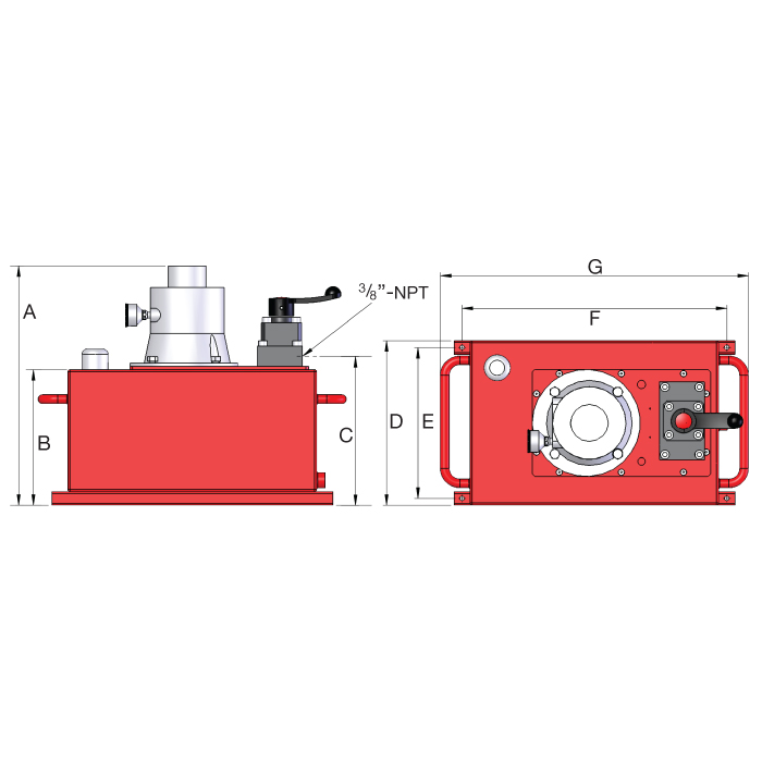 Pneumatikpumpe Typ HAP hoh. Fluss
