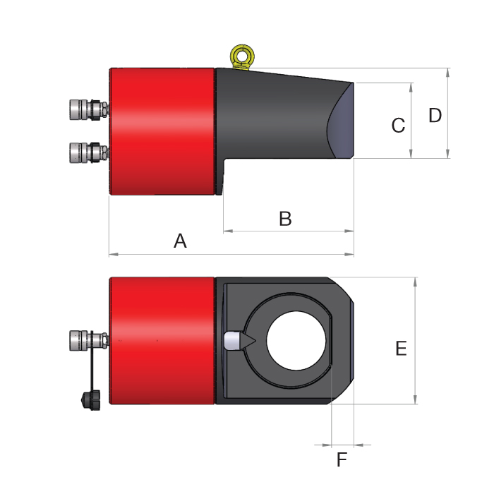 Doppelwirkende Mutternsprenger Typ DNS