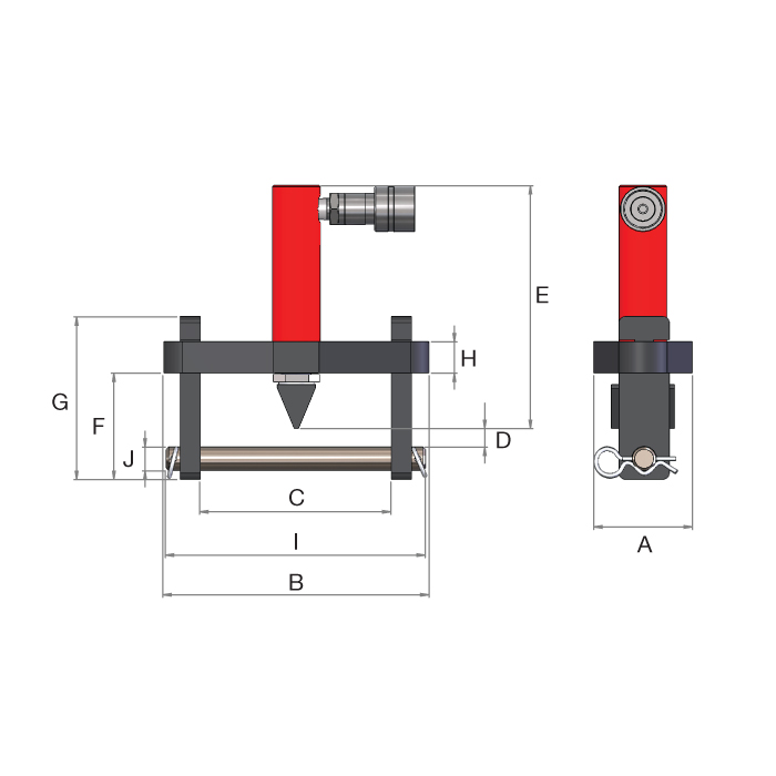 Hydraulische Flanschspreizer Typ HFS-H