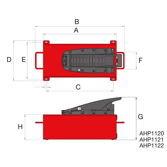 Pneumatikpumpe Typ AHP1120, 1121, 1122