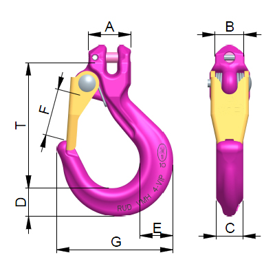 Gabekkopfhaken VMH-4 (VCGH-4)