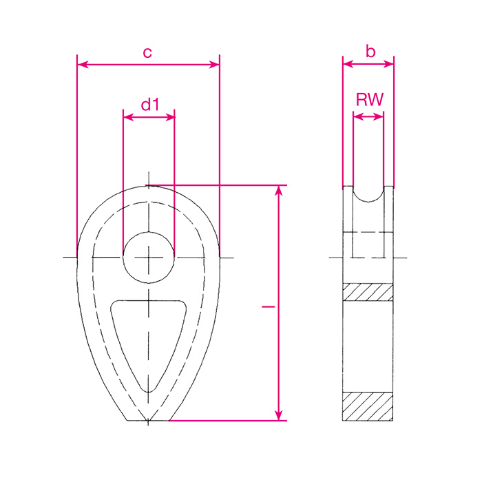 Vollkausche nach DIN 3091 Nenng. 16-80