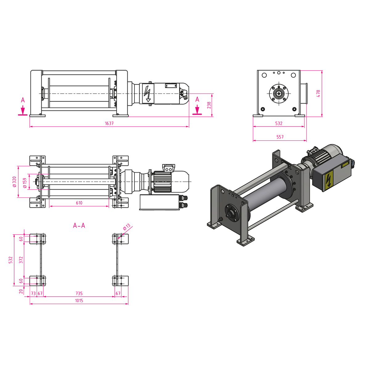 Elektroseilwinde 46/21