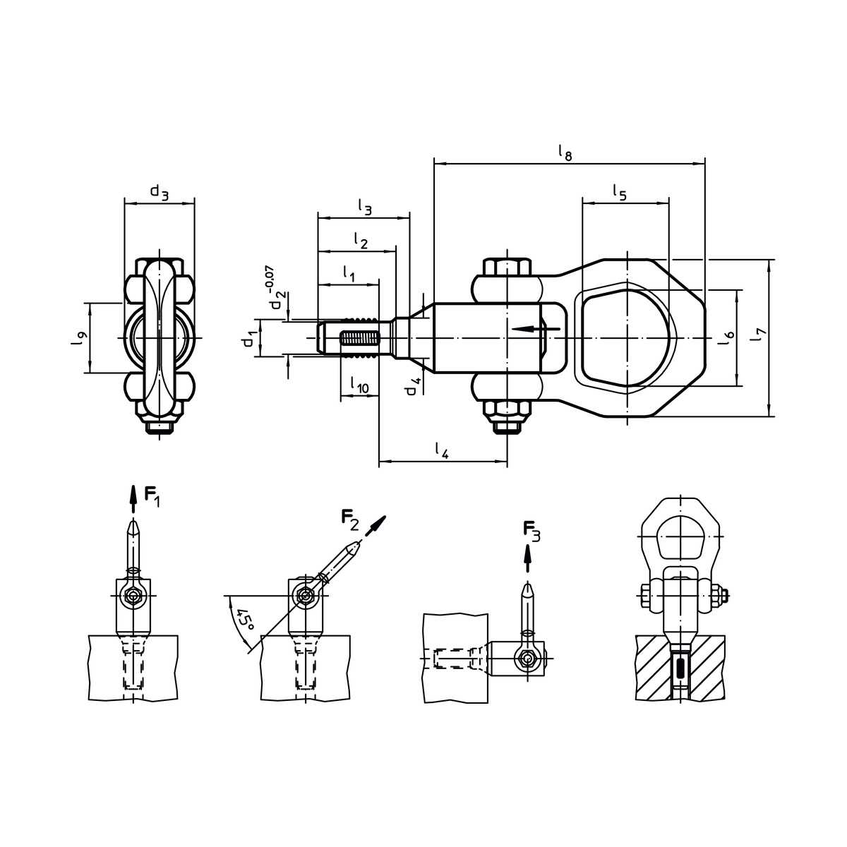 Gewindetragbolzen EH