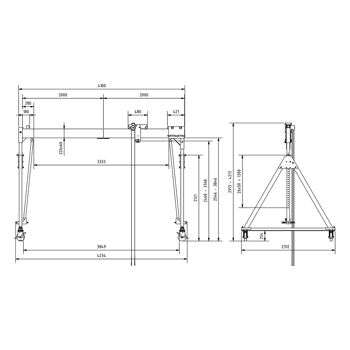 Portalkr.mob. 1.000kg