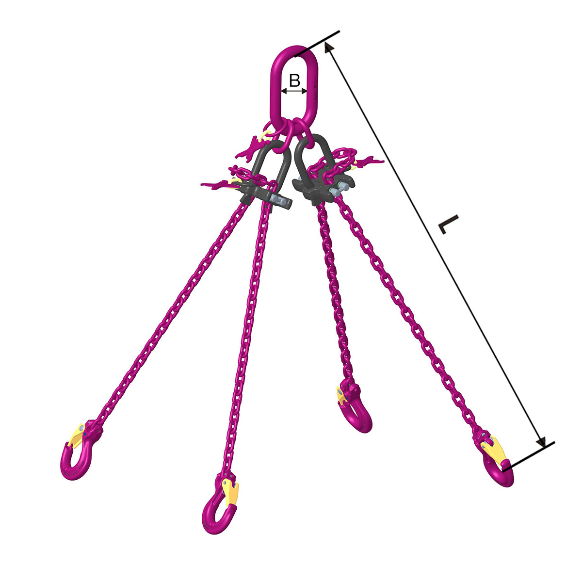 Anschlagkette GK 12 Mini 4ST verkürzb.