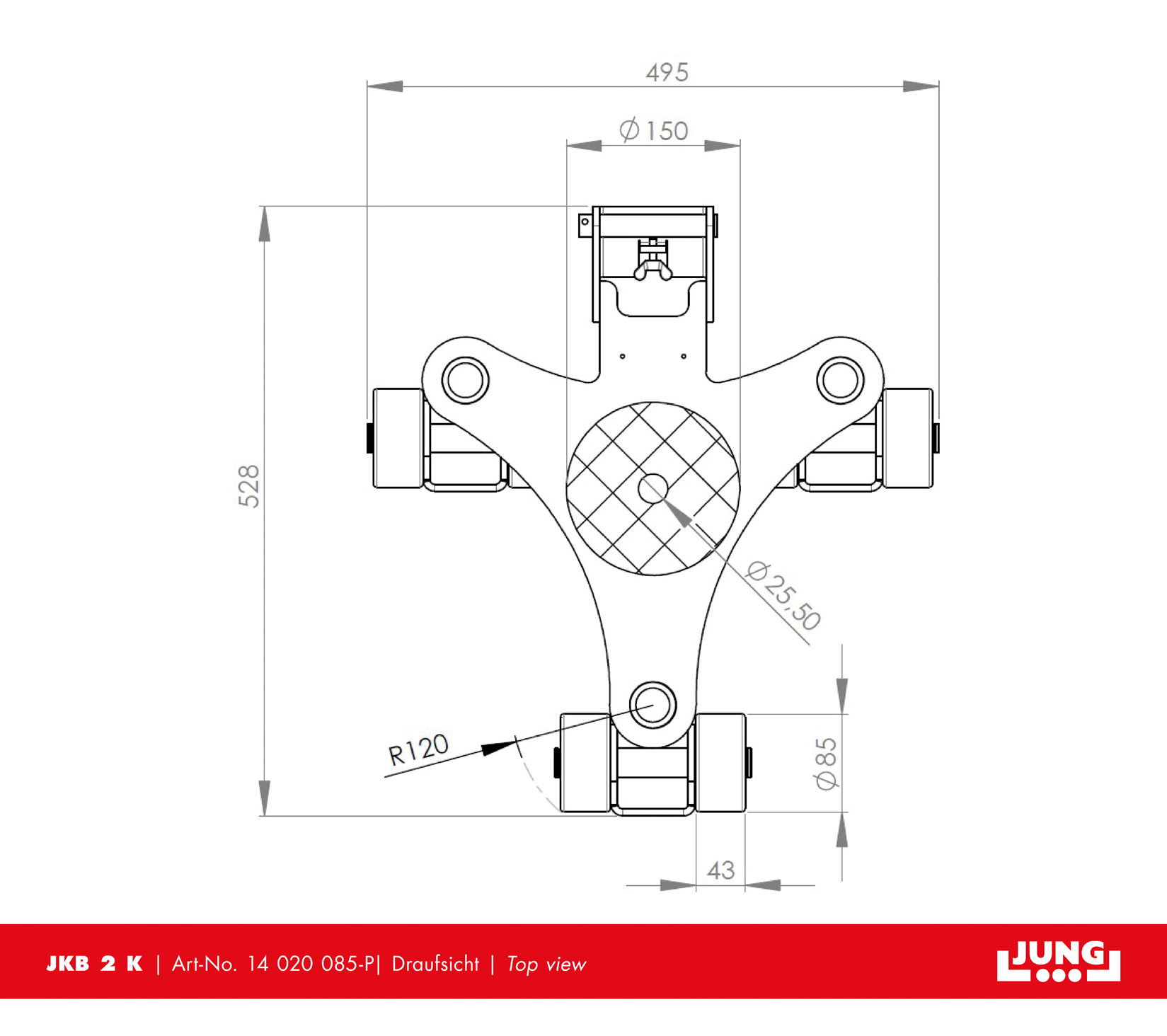 Set Kreiselfahrwerk JKB 2/4