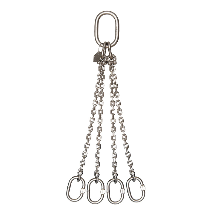 Anschlagkette 2str, Sicherheitslasthak.