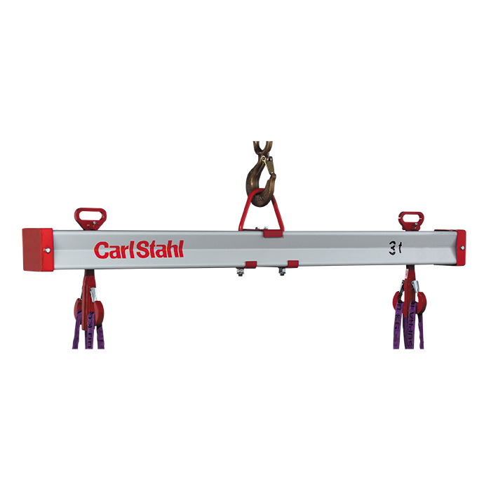 OMEGA Lifting beam in modular design with safety double load hook