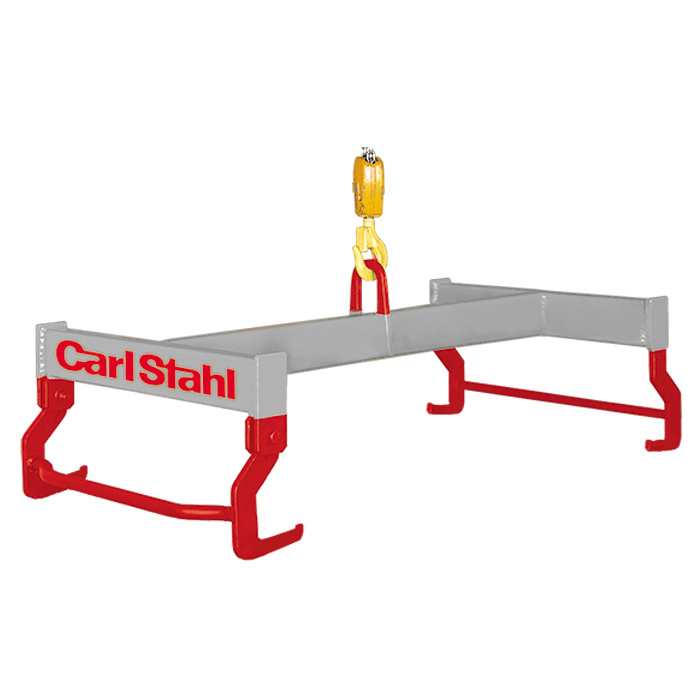 Lifting beam with flame-cut eye as single-point suspension