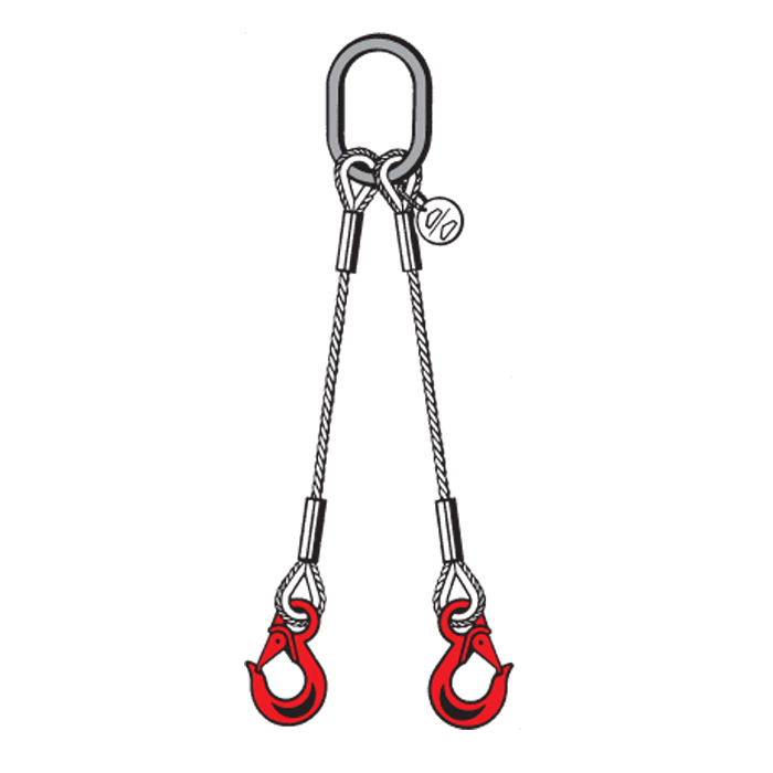2-leg condorLift wire rope sling with master link - Carl Stahl